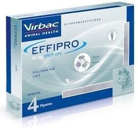 Virbac Effipro 50 Mg Gatos 4 Pipetas ( + 1 Kg)