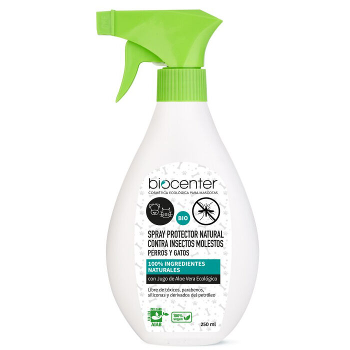Biocenter Spray protector natural contra insectos molestos para perros y gatos