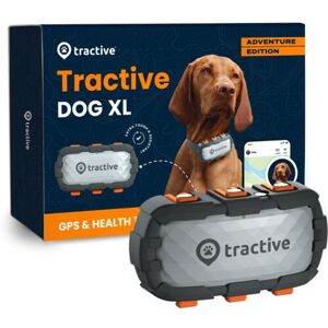 Tractive DOG XL Adventure Edition – Lasikuituvahvistettu jäljitin & hyvinvoinninseurantalaite koirille   EXKL. TILAUSTA   TRDOG4XLRUG   harmaa