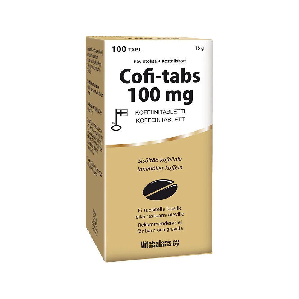 Vitabalans Cofi-Tabs 100 mg kofeiinitabletti 100 kpl