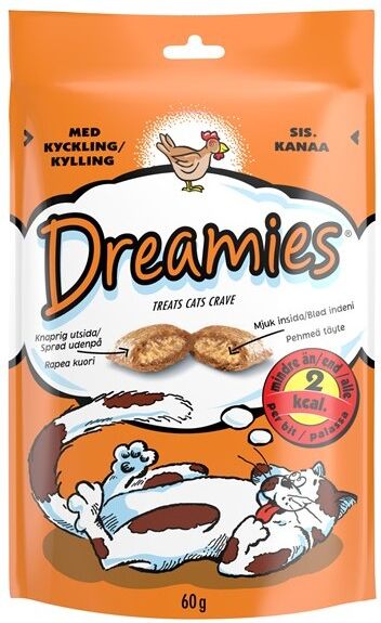 Dreamies Cat Treats Kana 60 g Lemmikkiel&auml;inten ruoka