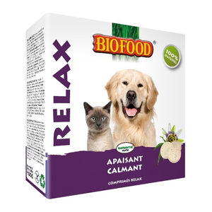 Biofood Relax Chien et Chat 100 comprimés - Publicité