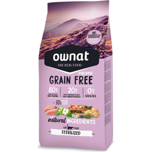 Ownat Grain Free Prime Chat Stérilisé Poulet 3kg - Publicité