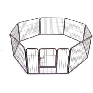 Bc-elec - 5663-1306 Parc a Chiots, enclos pour chiens et autres animaux, 8 panneaux 80x60, modulable