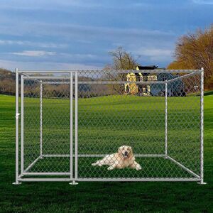Bc-elec - RA-D22 Parc à Chiots 2x2x1.2m, enclos pour chiens, chenil d'extérieur, enclos d'exercice cage pour chiens - Publicité