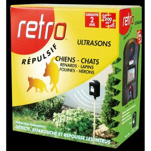ACTO Retro Répulsif ultrasons chiens - chats Lapins – Renards – Fouines - Hérons - Publicité