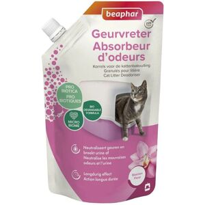 beaphar Absorbeur d'odeurs, granulés pour litière (parfum floral) - 400 g - Publicité