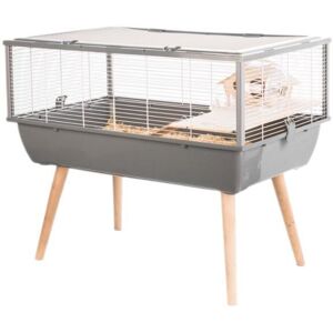 Cage Neo Nigha Petit Rongeur l 77.5 x p 47.5 x h 64.5 Cm Grise (3336020056237) - Zolux - Publicité