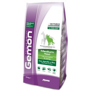 - gemon chiens adultes de taille moyenne croquettes 15KG agneau et riz