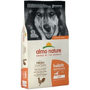 Almo Nature Almo dog croquettes adulte holistique maintenance chien grand adulte 12KG poulet frais - Publicité