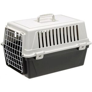 Ferplast - Caisse de Transport Chat, Cage de Transport pour Chiens Petits et Chats jusqu'à 8 Kg, Porte en Fer Plastifié, Fentes d'aération, 37 x 58 x - Publicité