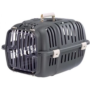 Ferplast - Caisse de Transport Chat, Cage de Transport pour Chiens Petits et Chats jusqu'à 5 Kg, Porte Transparente Antichoc, Fentes d'aération, 32 x - Publicité