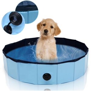 Piscine pour chien Piscine Doggy Baby Jouet professionnel pliable 8020CM - bleu - Einfeben - Publicité