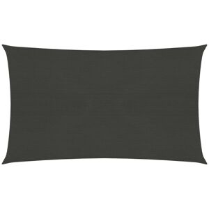 Voile d'ombrage 160 g/m² Anthracite 5x8 m pehd - Inlife