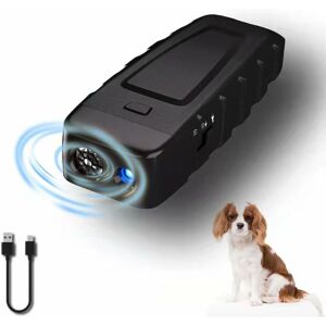 Linghhang - Noir) Bouchon anti-aboiement, répulsif portable pour chiens, répulsif ultrasonique pour chiens et chats, lampe de poche led rechargeable/torche led - black - Publicité