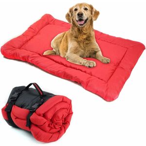 Rhafayre - Pliable Tapis pour Chien, Portable Coussin pour Chien Chat, Imperméable Grande Couverture de Voyage Extérieur pour Animaux de Compagnie, Multifonction Matelas, 90x60 cm (Rouge) - Rouge - Publicité