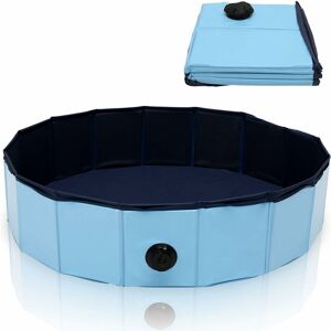 Rhafayre - rhafayr Piscine Pour Chiens 80x20cm Piscine Antidérapante Pliable pvc pour Animaux de Compagnie Piscine Portable à Jeux Enfants - Publicité