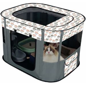 CSPARKV （S 70x50 CM）Portable Chien Maison Animaux Clôture Pliable Parc pour Animaux De Compagnie Salle De Livraison Chats Nid Chiot Maison Fermé Chenil Animaux Tente - Publicité