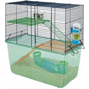 SAVIC Cage hamster habitat metro bleu marine 51x26x52cm - Publicité