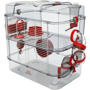 Cage sur 2 étages pour hamsters, souris et gerbilles - Rody3 duo - l 41 x p 27 x h 40,5 cm - Grenadine - Zolux - Publicité