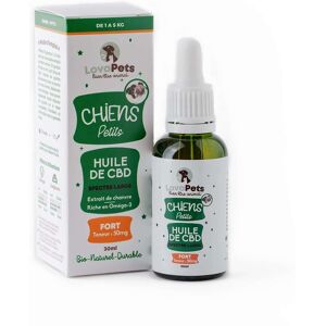 Huile CBD pour petit chien 30mL - Publicité