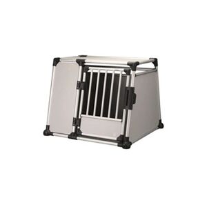 TRIXIE box de transport - aluminium - l et xl : 94 x 75 x 88 cm - gris argent et gris clair - pour chien - Publicité