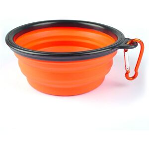 Ecamels® Nourriture Orange Gamelle Bol Ecuelle Pliable Silicone Pour Chien Chat Animal Voyage Nf - Publicité