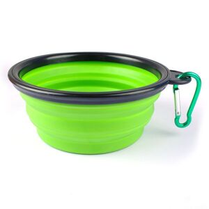 Ecamels® Nourriture Vert Gamelle Bol Ecuelle Pliable Silicone Pour Chien Chat Animal Voyage Nf - Publicité