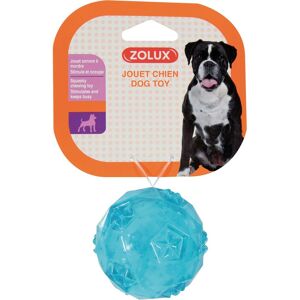 Jouet Balle Pop Sonore Pour Chien Zolux - Diamètre 6 Cm - Turquoise - Publicité