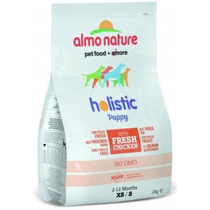 Croquettes Almo Nature Holistic Pour Chiot Petite Race Poulet Et Riz Sac 2 Kg (Dluo Courte)