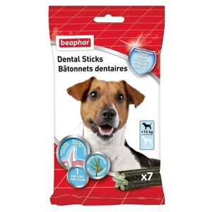 Beaphar - Bâtonnets Dentaires Dental Sticks Pour Petit Chien - X7 - Publicité