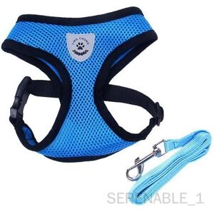 Serenable 3xmesh Tissu Chien Gilet Harnais Chiot Laisse Collier De Dressage - Publicité