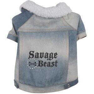 Manteau Pour Chien Savage Beast - Taille S - Bleu - Publicité