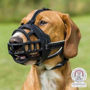 Trixie Muselière Muzzle Flex, Silicone - S, Noir - Publicité