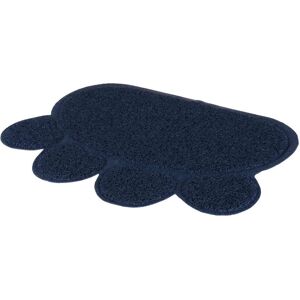 Trixie Tapis Pour Bac À Litière, Patte, Pvc - 60 X 45 Cm, Bleu Foncé - Publicité