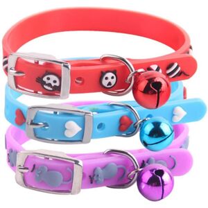 Xm Collier Ajustable Avec Cloche 1 Pièce Motif Mignon En Forme De C¿Ur En Os De Poisson Chien Chiot Animal De Compagnie - Publicité