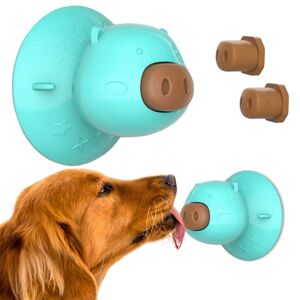 Boule De Chien Pratique En Forme De Cochon Jouet À Mâcher Avec Ventouse Jouets Lick Gamelle Pour Ingestion Lente Pour Bain Toilettage Distraction - Publicité