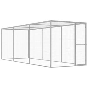 Vidaxl Cage Pour Chat 4,5x1,5x1,5 M Acier Galvanisé - Publicité