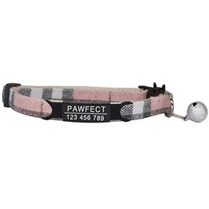 Z-Pink Black-19-32cm -Plaid Chat Collier Personnalisé Id Gratuit Gravure Sécurité Échappée Petit Chien Mignon Réglable Pour Chiot Ch - Publicité