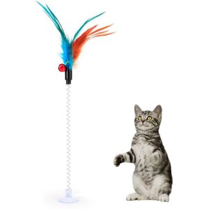 Bâton À Plumes Pour Chat, 1 Pièce, Avec Clochette, Cage À Souris, Jouets En Plastique Artificiel, Co Type13 - Publicité