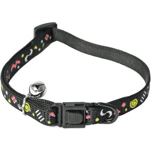 Collier Pour Chat - Nylon - Carnaval Noir (25/35cm X 10mm)