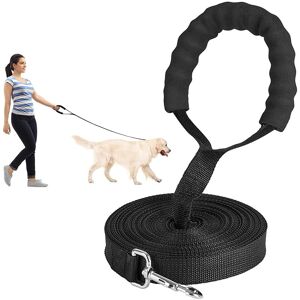 LITZEE Laisse De Dressage Pour Chiens De Avec Poignée Rembourrée Douce, Longue Laisse En Nylon Solide Pour Dressage/Suivi/Rappel D'obéissance, Ligne Pour Animaux De Compagnie De Taille Grande Taille (15 M) - Publicité