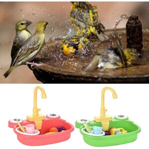 Baignoire À Oiseaux Avec Robinet, Drôle Automatique Pour Animaux De Compagnie Perroquets, Douche De Piscine, Outils De Nettoyage Pour Petits Oiseaux, Jouets Pour Enfants - Publicité