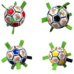 Balle De Football Avec Onglets De Préhension Pour Chiens, Jouets Interactifs Pour Chiots Tirettes De Guerre, Jeu Aquatique, Balles Souples Durables De 5.9 Pouces - Publicité