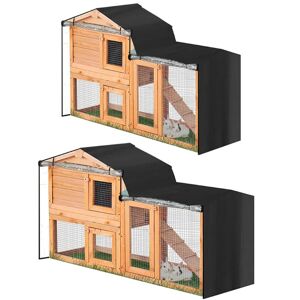 Couvercle Thermique 210d Pour Huche De Lapin, Couverture Durable Pour Cage À Fenêtre Pointue, Facile À Installer, Deux Tailles - Publicité