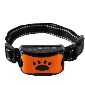 Orange - Collier Avec Dispositif Électrique À Ultrasons Anti Aboiement,Accessoire Avec Charge Usb, Collier De Dressage Avec Vibration Pour Chien, Livraison Directe - Publicité