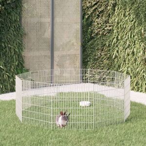 Vidaxl Cage À Lapin 10 Panneaux 54x60 Cm Fer Galvanisé - Publicité