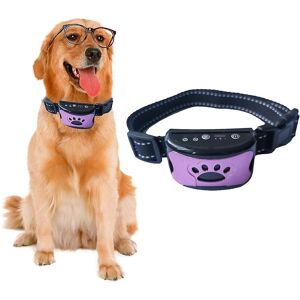 Dispositif Anti-Aboiement Pour Chien De Compagnie Usb Collier De Dressage Pour Chiens À Ultrasons Électriques Chien Arrêter D'aboyer-Violet - Publicité