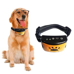 Dispositif Anti-Aboiement Pour Chien De Compagnie Collier De Dressage Pour Chiens À Ultrasons Électriques Usb Arrêter D'aboyer Pour Chien-Orange - Publicité