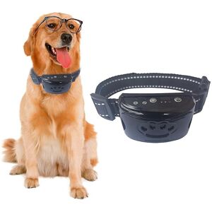 Dispositif Anti-Aboiement Pour Chien De Compagnie Usb Collier De Dressage Pour Chiens À Ultrasons Électriques Chien Arrêter D'aboyer-Noir - Publicité